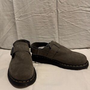 Dr. Marten Gray Leather Shoes